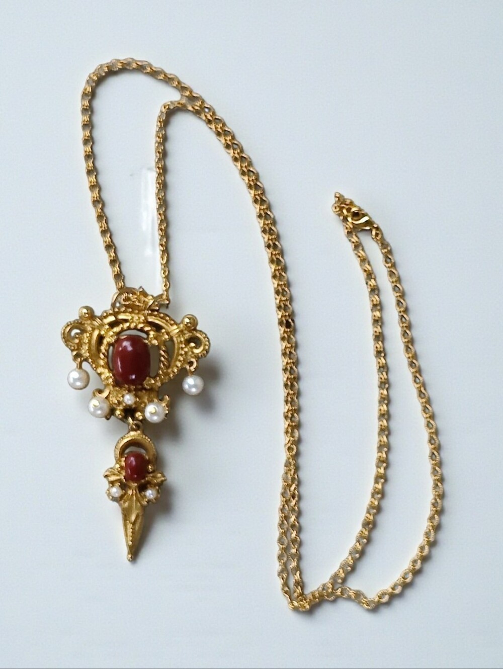 Vintage Florenza Pendant Necklace
